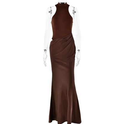 SatinLuxe Maxi Dress