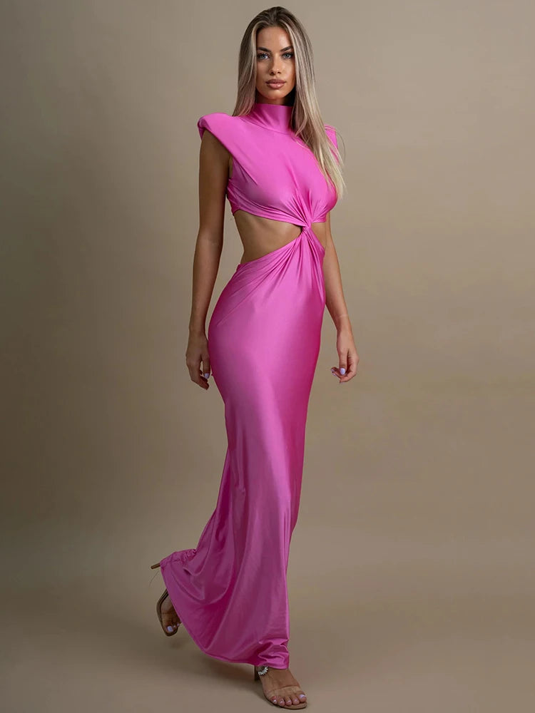 HollowLuxe Maxi Dress