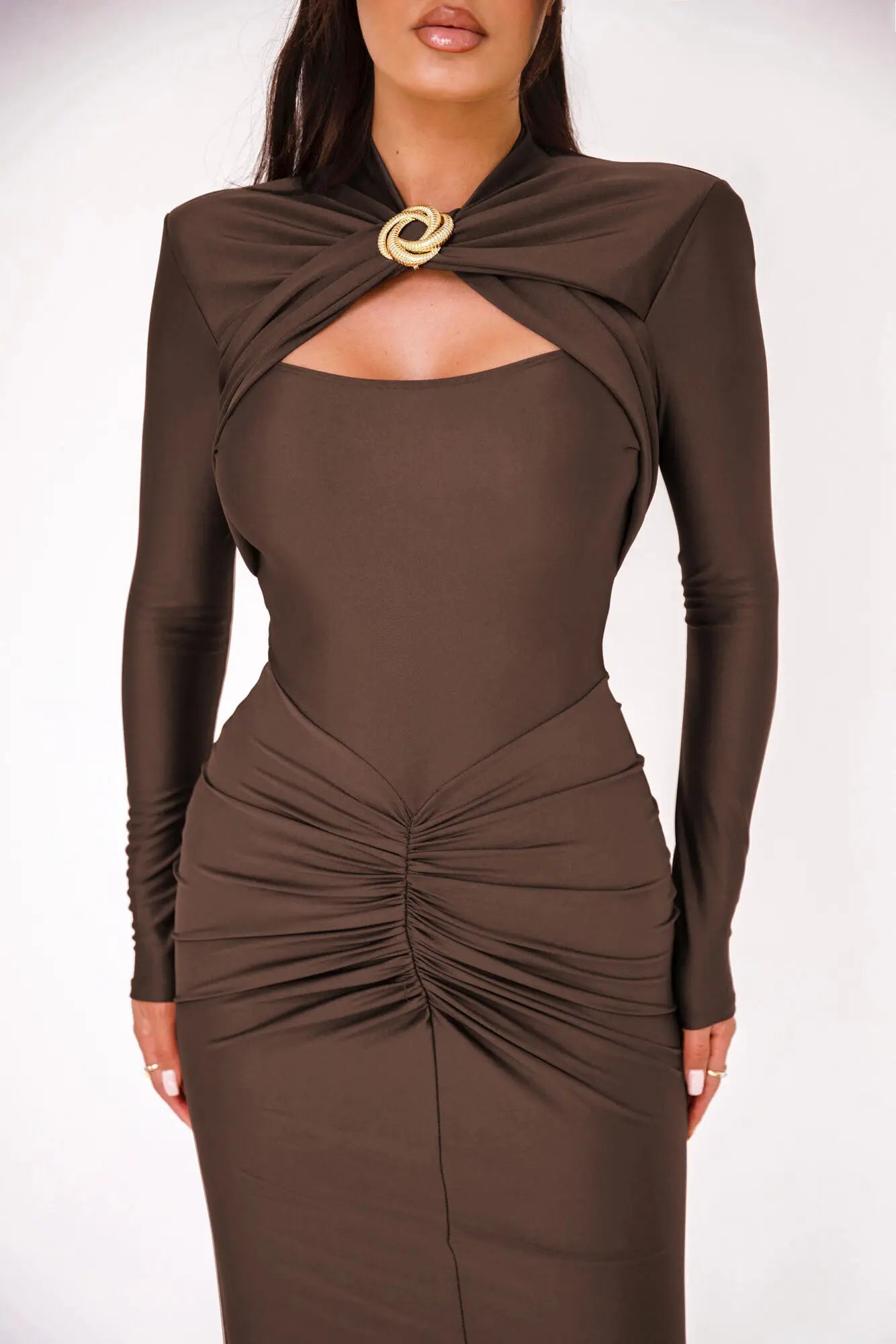 PleatLuxe Bodycon Dress