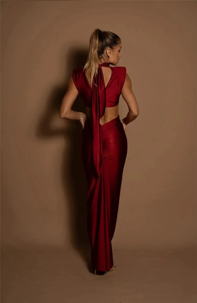 HollowLuxe Maxi Dress