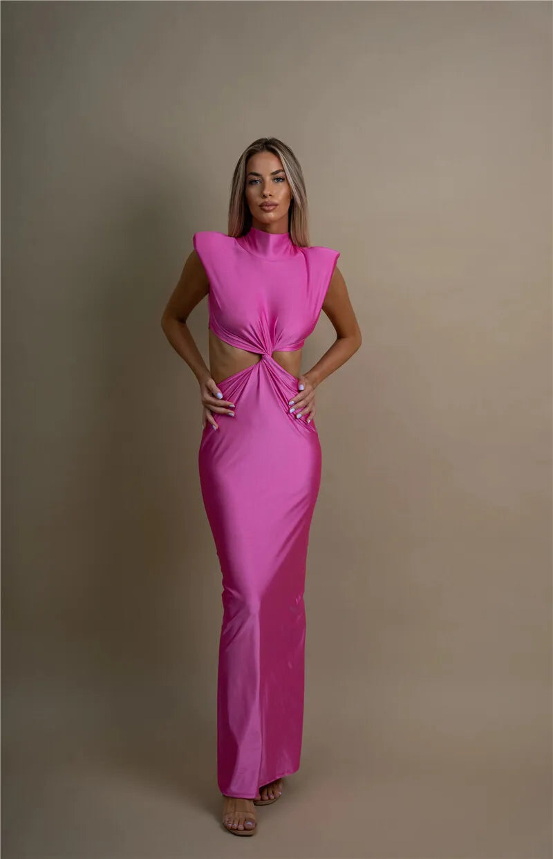 HollowLuxe Maxi Dress