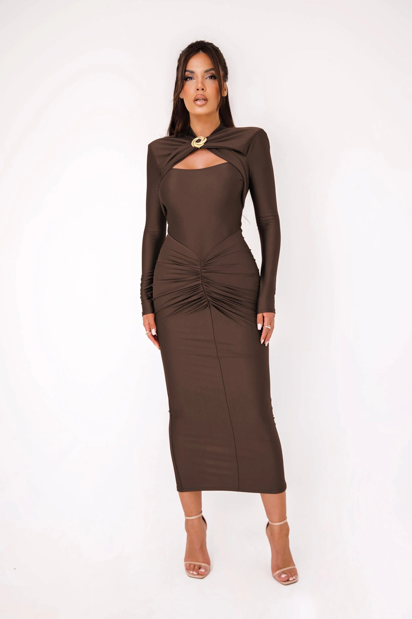 PleatLuxe Bodycon Dress