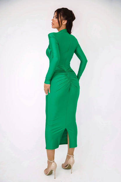 PleatLuxe Bodycon Dress