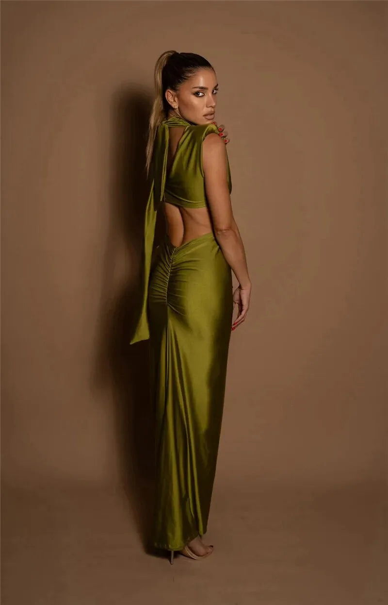 HollowLuxe Maxi Dress