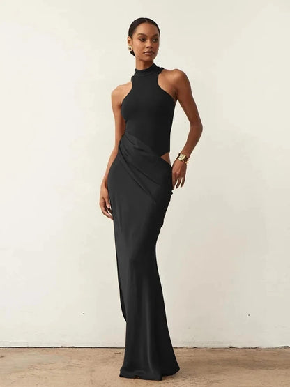 SatinLuxe Maxi Dress