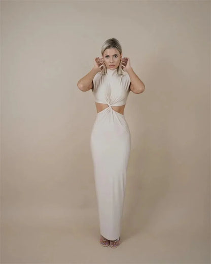 HollowLuxe Maxi Dress