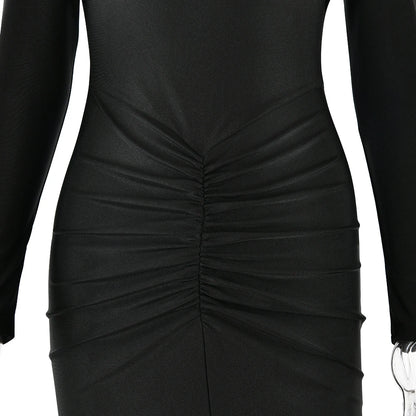 PleatLuxe Bodycon Dress