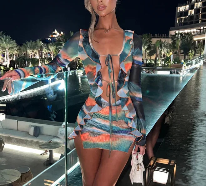 TieDyeLuxe Mini Dress