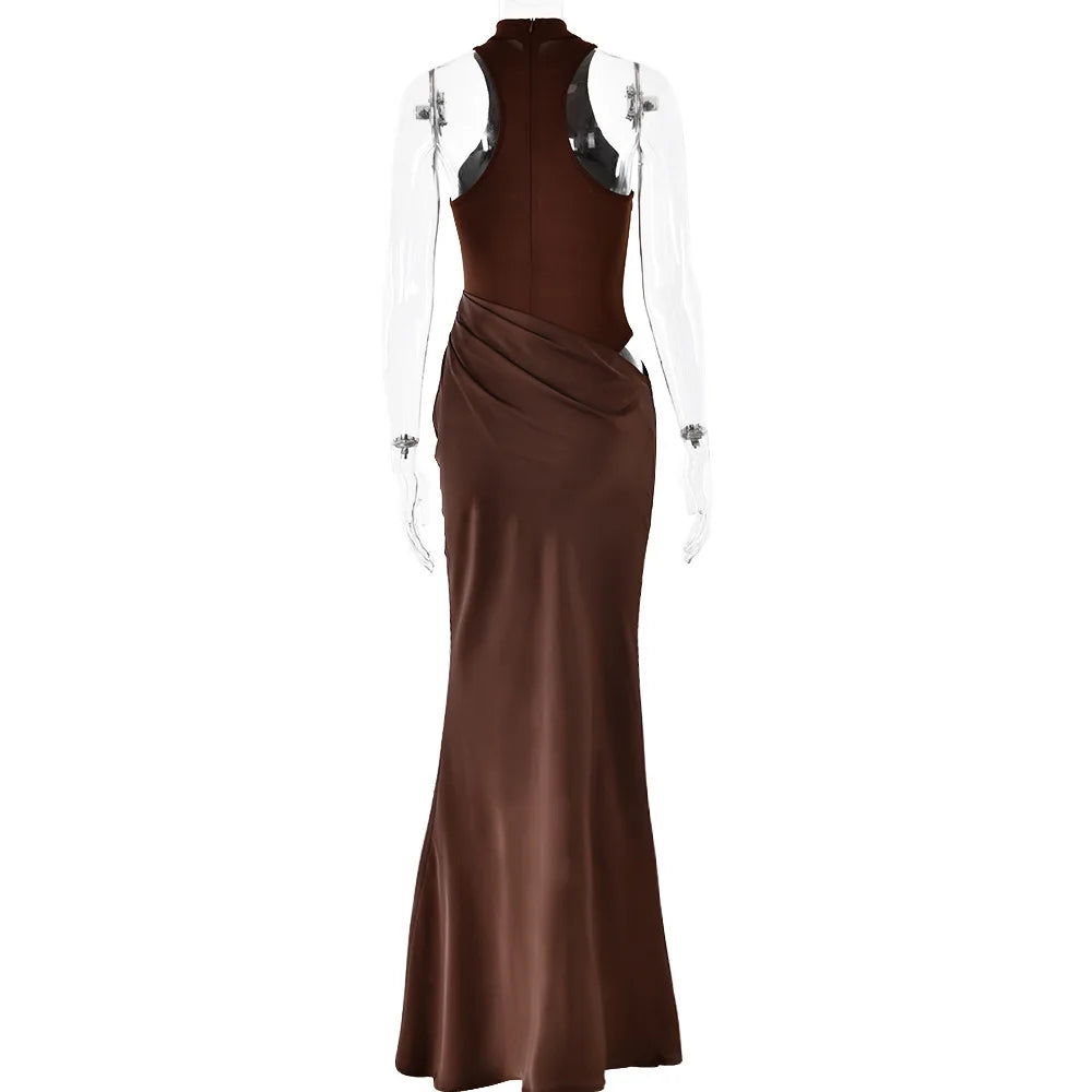 SatinLuxe Maxi Dress